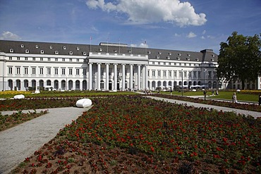 The Electoral Palace during the Bundesgartenschau, Federal Garden Festival, BUGA 2011, Koblenz, Rhineland-Palatinate, Germany, Europe