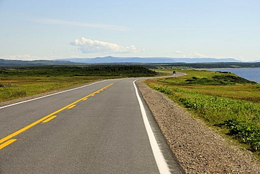 Coastal road in Gros Morne National Park, Newfoundland, Canada