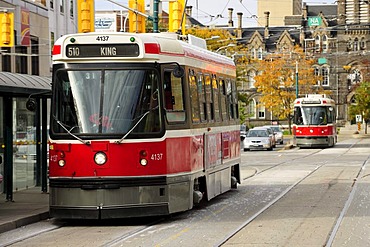 Streetcar in Toronto, Ontario, Canada