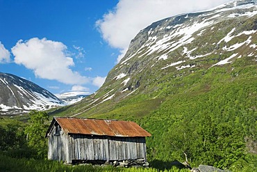 Old cabin, Geiranger, Norway, Europe