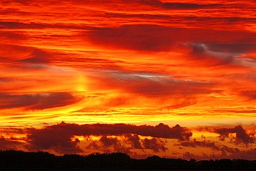 Sunset at De Cocksdorp on Texel, North Holland, Netherlands, Europe