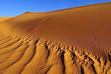 Sand dunes of Moul N'Aga, Tadrart, Tassili n'Ajjer National Park, Unesco World Heritage Site, Algeria, Sahara, North Africa