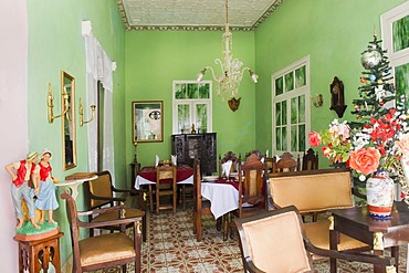 Interior of a Paladar, a private restaurant, Trinidad, Sancti Spiritus Province, Cuba, Central America