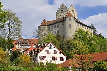 Altes Schloss castle, Meersburg on Lake Constance, Baden-Wuerttemberg, Germany, Europe