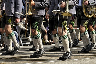 Gebirgstrachten music group, Traditional Costume and Riflemen's parade, opening of the Oktoberfest festival 2010, Munich, Upper Bavaria, Bavaria, Germany, Europe