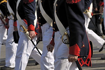 Basel Wednesday Society, Switzerland, Schuetzen- und Trachtenzug, Costume and Riflemen's Parade, for the opening of Oktoberfest 2010, Oktoberfest, Munich, Upper Bavaria, Bavaria, Germany, Europe