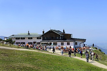 Steinlingalm alp on Kampenwand mountain, Chiemgau, Upper Bavaria, Bavaria, Germany, Europe