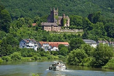 Mittelburg Castle, Neckarsteinach, Neckar Valley-Odenwald nature park, Hesse, Germany, Europe