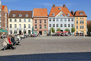 Alter Markt square, Stralsund, Mecklenburg-Vorpommern, Germany, Europe