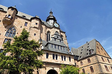 Marburger Schloss castle, Marburg, Hesse, Germany, Europe