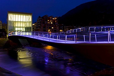 Museion, museum of modern art on the shore of Isarco River, Bozen, Bolzano, South Tyrol, Italy, Europe