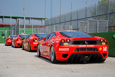 Ferrari cars, Ferrari Challenge at the Misano World Circuit, Italy, Europe