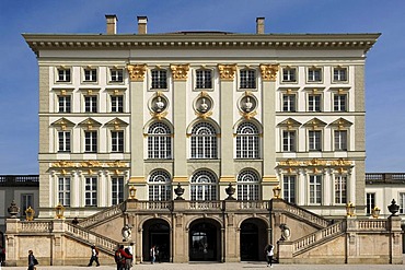 Main building of Schloss Nymphenburg Palace, Schlossrondell, Munich, Bavaria, Germany, Europe