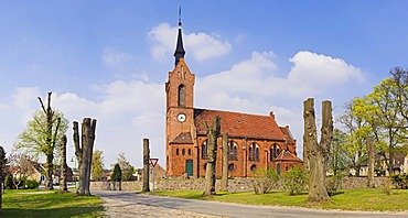 Church in Freudenberg, Maerkisch-Oderland district, Brandenburg, Germany, Europe