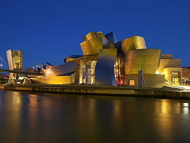 Guggenheim Museum by architect Frank O. Gehry, Bilbao, Biscay Province, Basque Country, North Spain, Europe