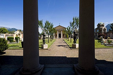 Cemetery, where Hermann Hesse, a Swiss poet and novelist, was buried, Montagnola, Ticino, Switzerland, Europe