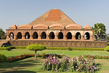 Rashmancha temple, brick and terracotta temple in Bishnupur, Bankura district, West Bengal, India, Asia