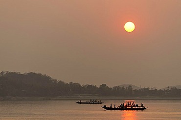 Brahmaputra river near Guwahati, Assam, India, Asia