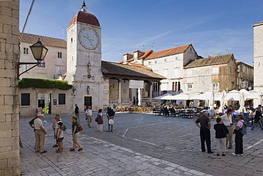 Romanesque Church of St. John the Baptist, cathedral square, old town, UNESCO World Heritage Site, Trogir, Dalmatia, Croatia, Europe