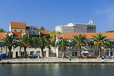 Fortress Church, Vrboskar, island of Hvar, Dalmatia, Croatia, Europe