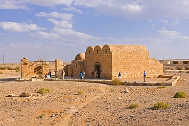 Quasayr Amra, Qusair 'Amra, Little Palace at Amra, castle, fortress, Jordan, Middle East, Asia