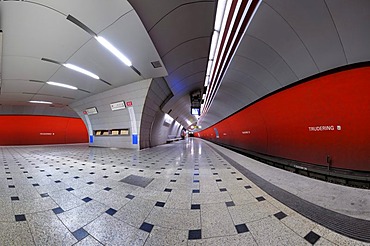 Munich U-Bahn station, metro station, Munich, Bavaria, Germany, Europe