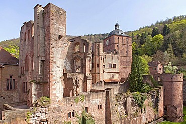 Heidelberger Schloss castle, Heidelberg, Baden-Wuerttemberg, Germany, Europe