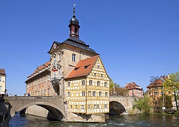 Old town hall, historic district of Bamberg, Bavaria, Germany, Europe