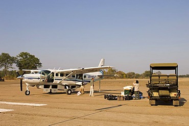 Sefofane flight to Kalamu Tented Camp, South Luangwa National Park, Zambia, Africa