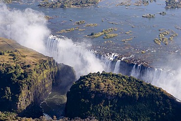 Victoria Falls, Zambesi River, Zambia - Zimbabwe border, Africa