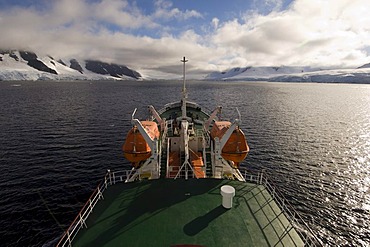 Antarctic Dream ship, Neumayer Channel, Antarctic Peninsula, Antarctica