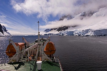 Antarctic Dream ship, Lemaire Channel, Antarctic Peninsula, Antarctica