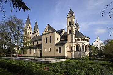 Basilica of St. Kastor, Koblenz, UNESCO Upper Middle Rhine Valley, Rhineland-Palatinate, Germany, Europe