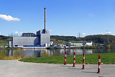 Kruemmel nuclear power plant on the Elbe river, Geesthacht, Duchy of Lauenburg, Schleswig-Holstein, Germany, Europe