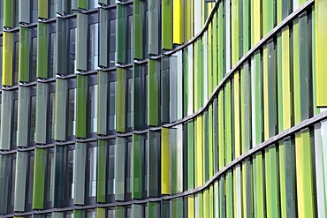 Facade, modern office building Cologne Oval Offices, Gustav-Heinemann-Ufer, Bayenthal district, Cologne, North Rhine-Westphalia, Germany, Europe