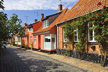 Timber-framed houses in Ronne, Bornholm, Denmark, Europe