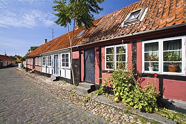 Timber-framed houses in Ronne, Bornholm, Denmark, Europe