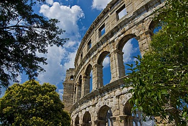 Pula Arena, a Roman amphitheatre, Istria, Croatia, Europe