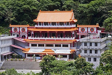 Buddhist temple complex in Taroko Gorge National Park near Hualien, Taiwan, China, Asia