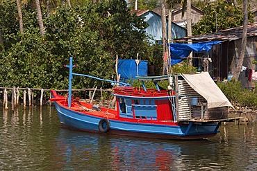 Fishing boat on the island of Phu Quoc, Vietnam, Asia