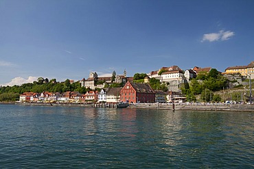 Historic old town of Meersburg on Lake Constance, Baden-Wuerttemberg, Germany, Europe