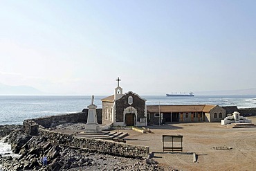 Military chapel, coast, Antofagasta, Norte Grande, northern Chile, South America