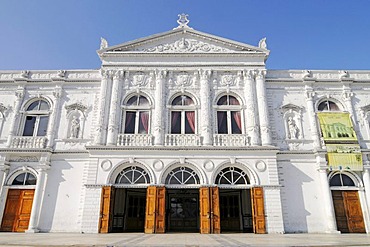 Theatre, national monument, historic building, Plaza Arturo Prat square, Iquique, Norte Grande, Northern Chile, Chile, South America