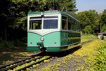 Cog railway to Mt. Drachenfels, Koenigswinter, Rhineland, North Rhine-Westphalia, Germany, Europe