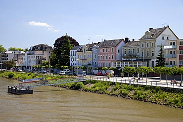 Rhine promenade, Remagen, Rheinland, Rhineland-Palatinate, Germany, Europe