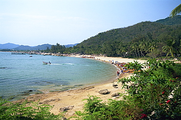 Beach at Tianya-Haijiao Tourist Zone, Sanya, Hainan Island, China, Asia