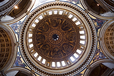 The Dome and Transepts, St. Pauls Cathedral, London, England, United Kingdom, Europe