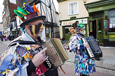 Musicians at the Annual Sweeps Festival, Rochester, Kent, England, United Kingdom, Europe