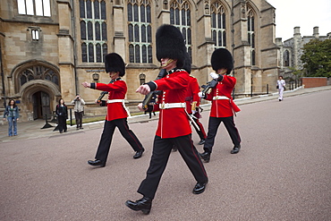 Guards in Windsor Castle, Windsor, Berkshire, England, United Kingdom, Europe