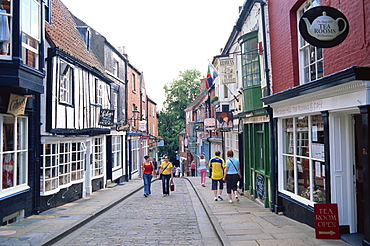 Shops in Steep Hill, Lincoln, Lincolnshire, England, United Kingdom, Europe